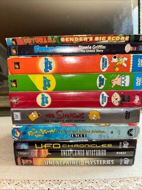 Simpsons/ Family Guy/ Ren & Stempy/ Misc. Adult Cartoon DVD Collection Bundle